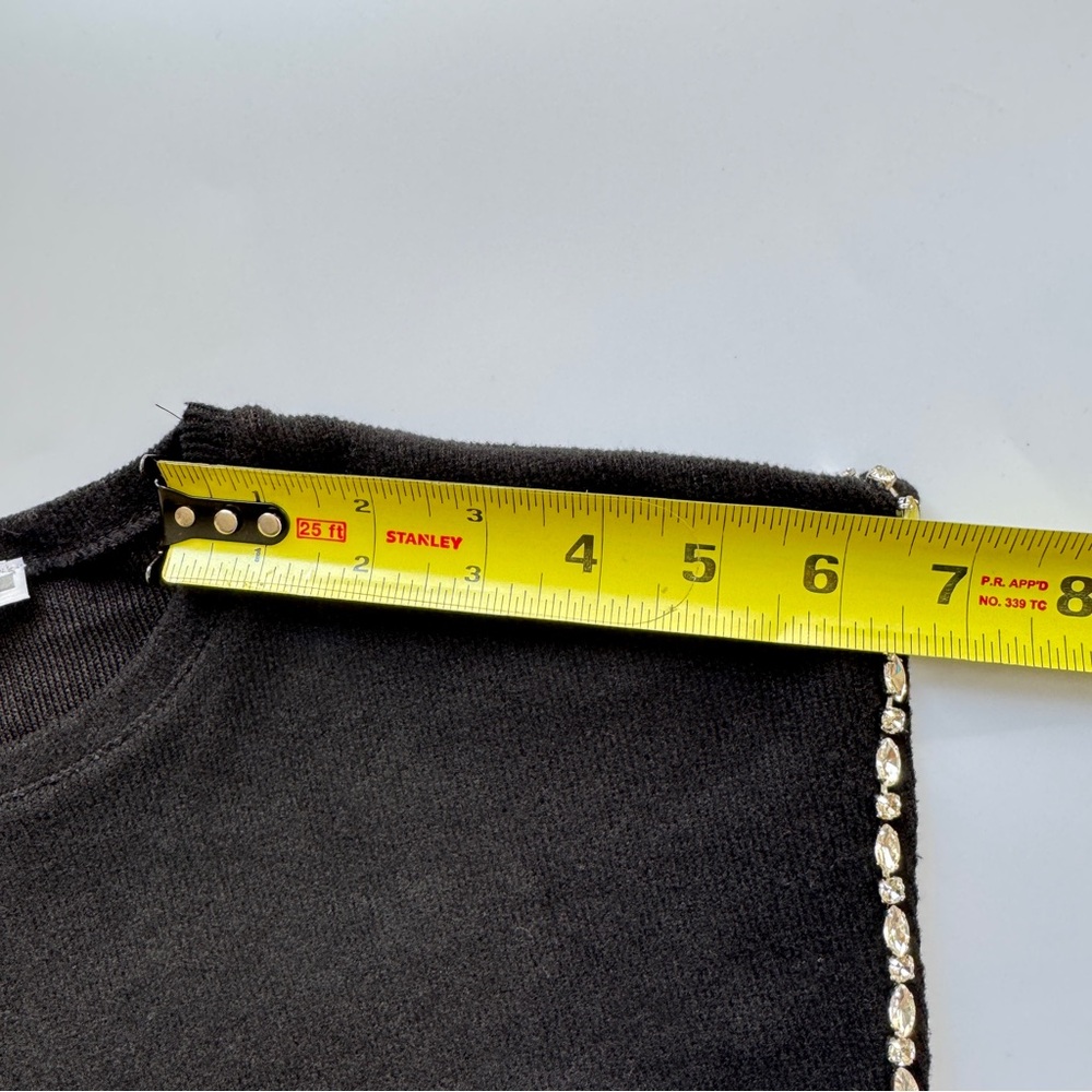 Zara Shirt Rhinestone Trim View 5